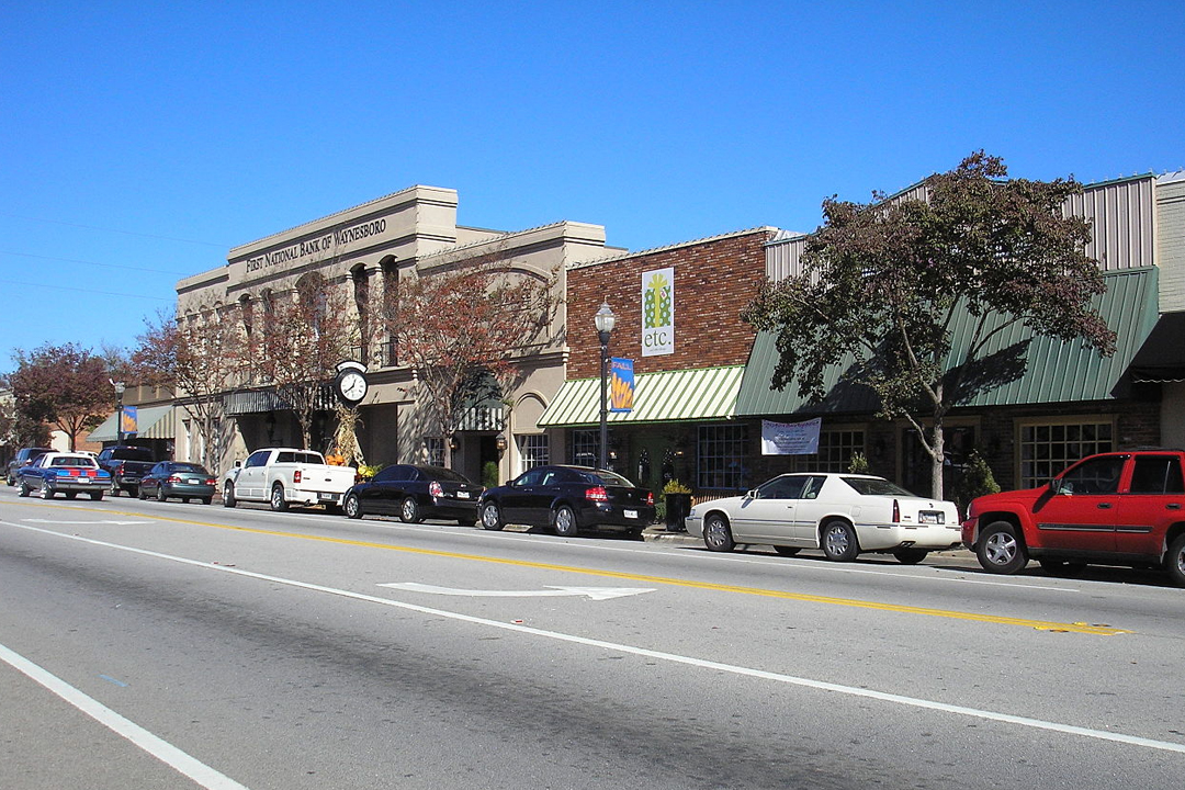 Aerial View of Waynesboro, GA